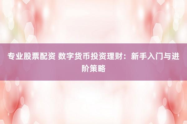 专业股票配资 数字货币投资理财：新手入门与进阶策略