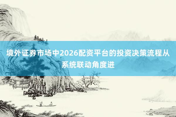 境外证券市场中2026配资平台的投资决策流程从系统联动角度进